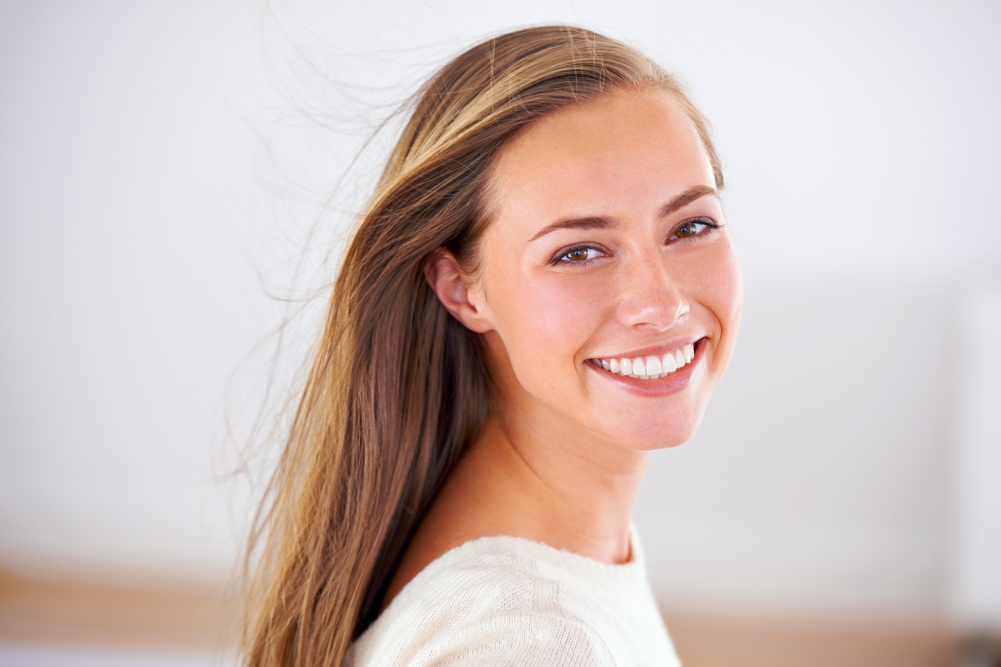 Shes got the look. Portrait of an attractive young woman giving you a bright smile.